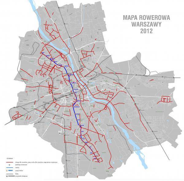 Схема варшавского метро